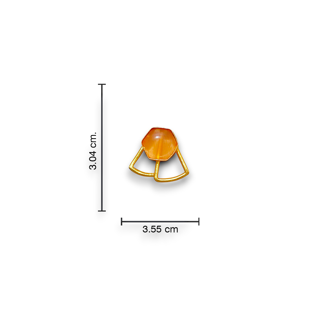 Amber Edge Studs