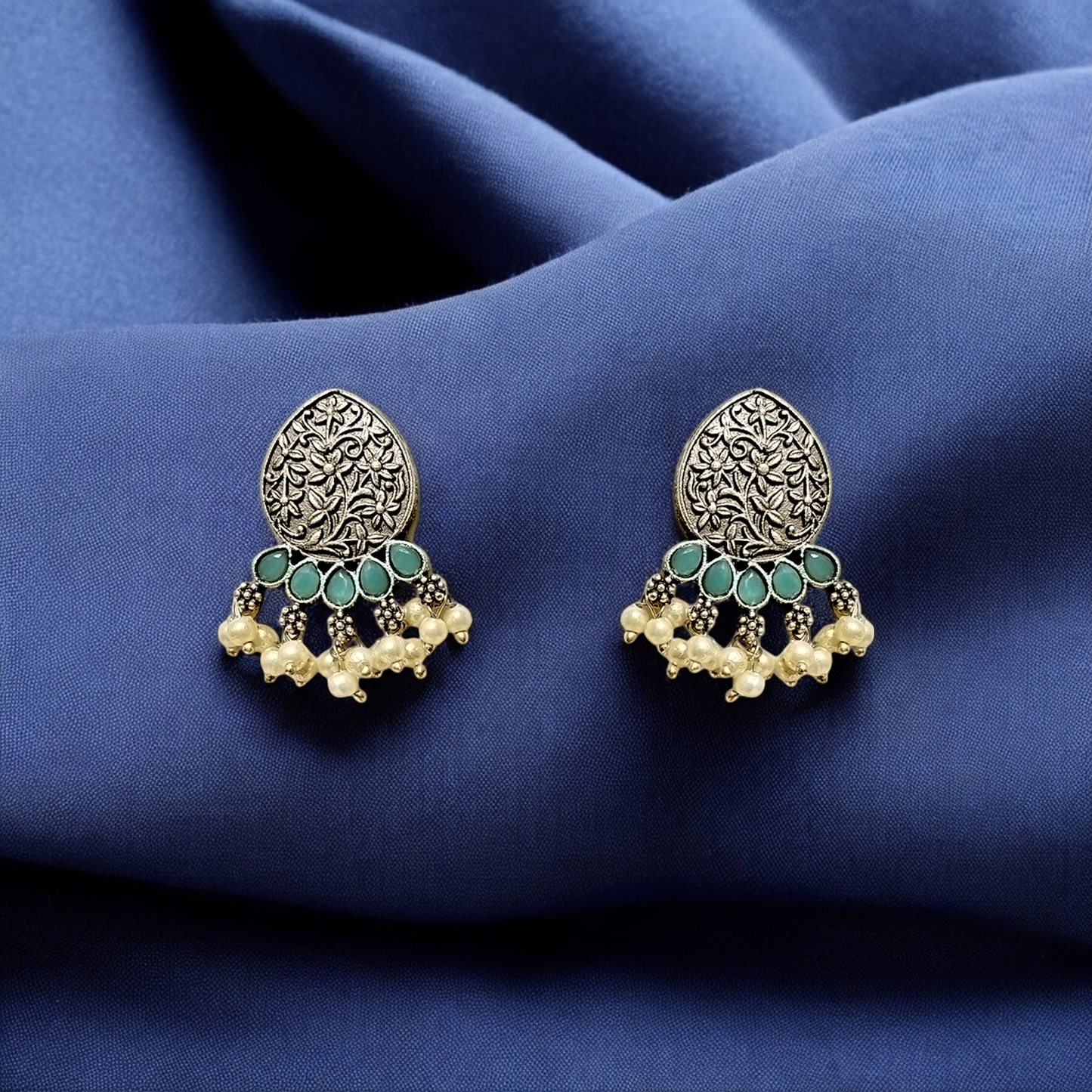 Blossom Crescent Chandbali Hoops