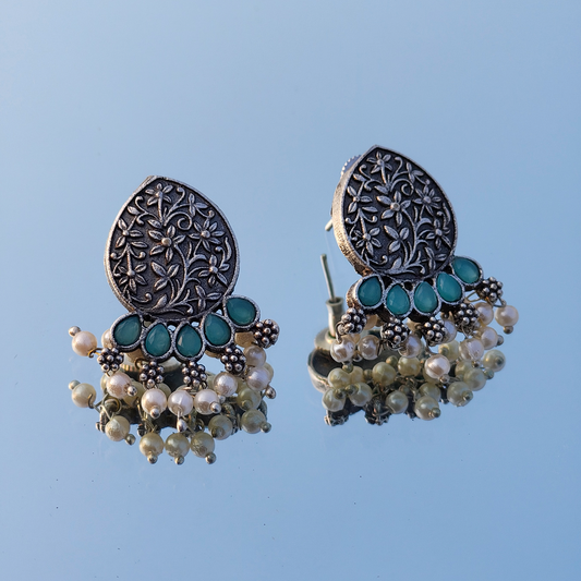 Blossom Crescent Chandbali Hoops