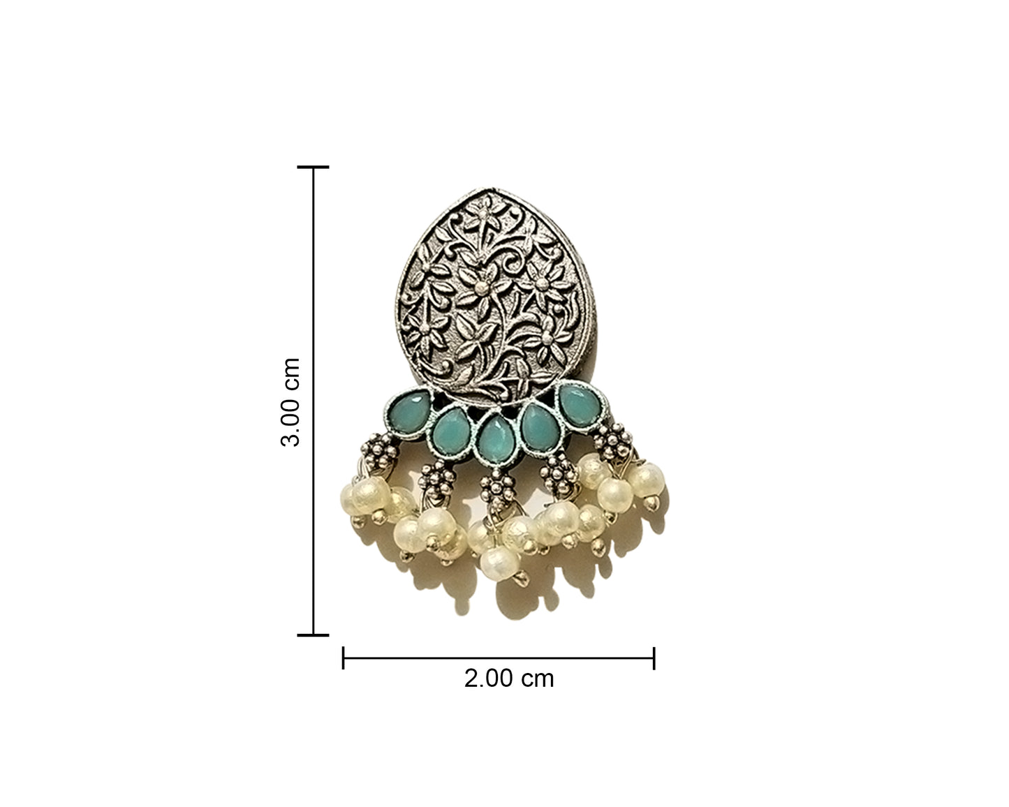Blossom Crescent Chandbali Hoops