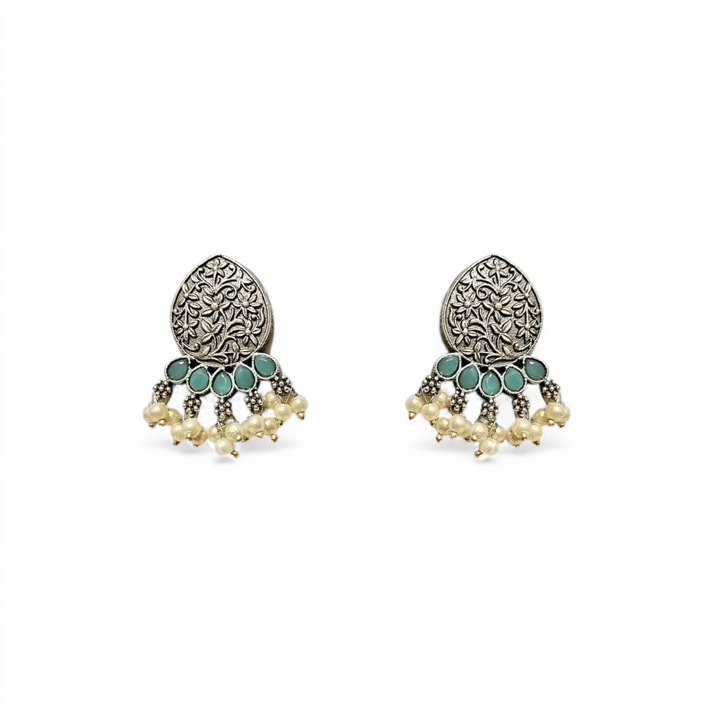 Blossom Crescent Chandbali Hoops