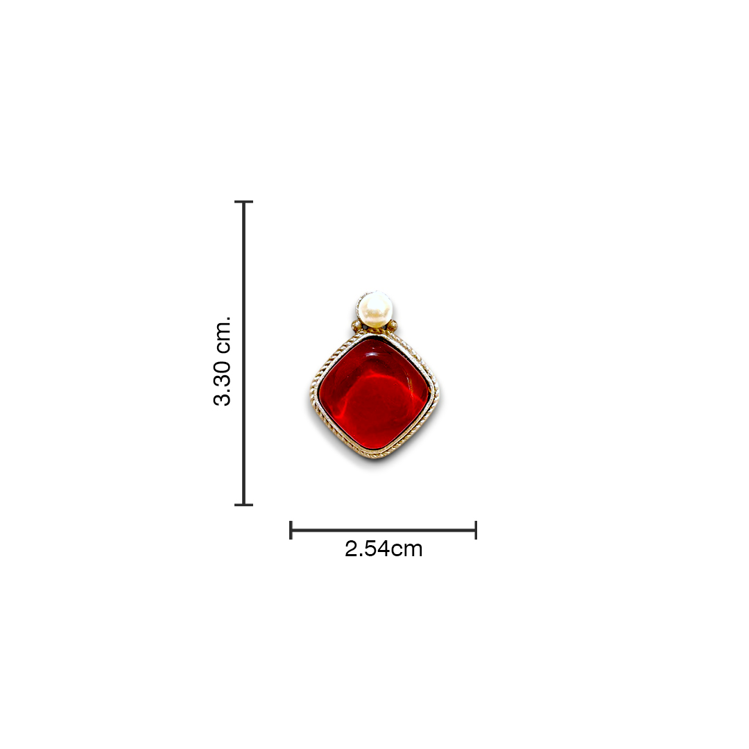 Crimson Luxe Stud