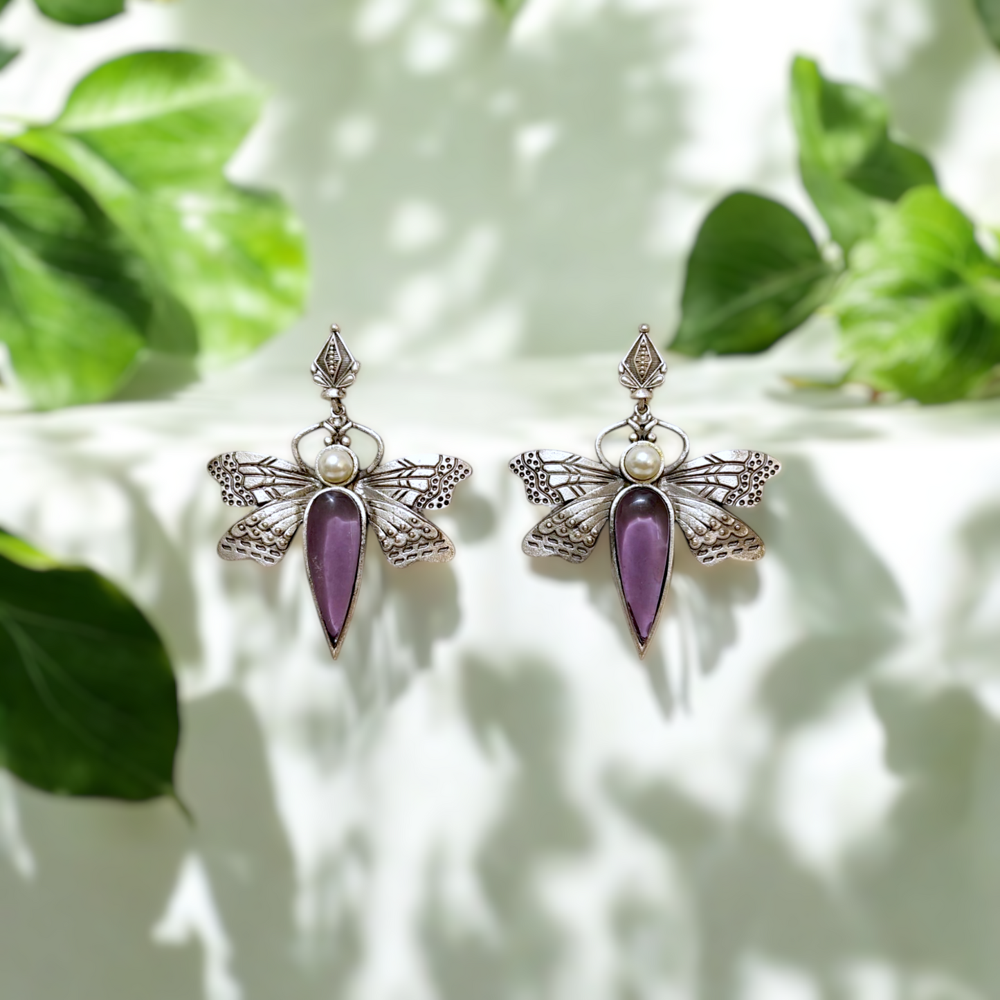 Enchanted Butterfly Gem Earrings