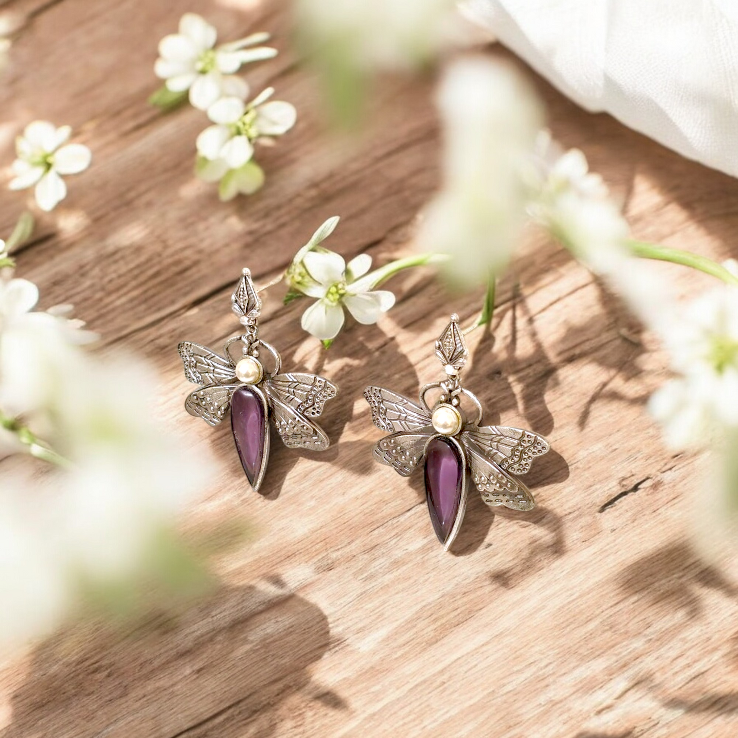 Enchanted Butterfly Gem Earrings