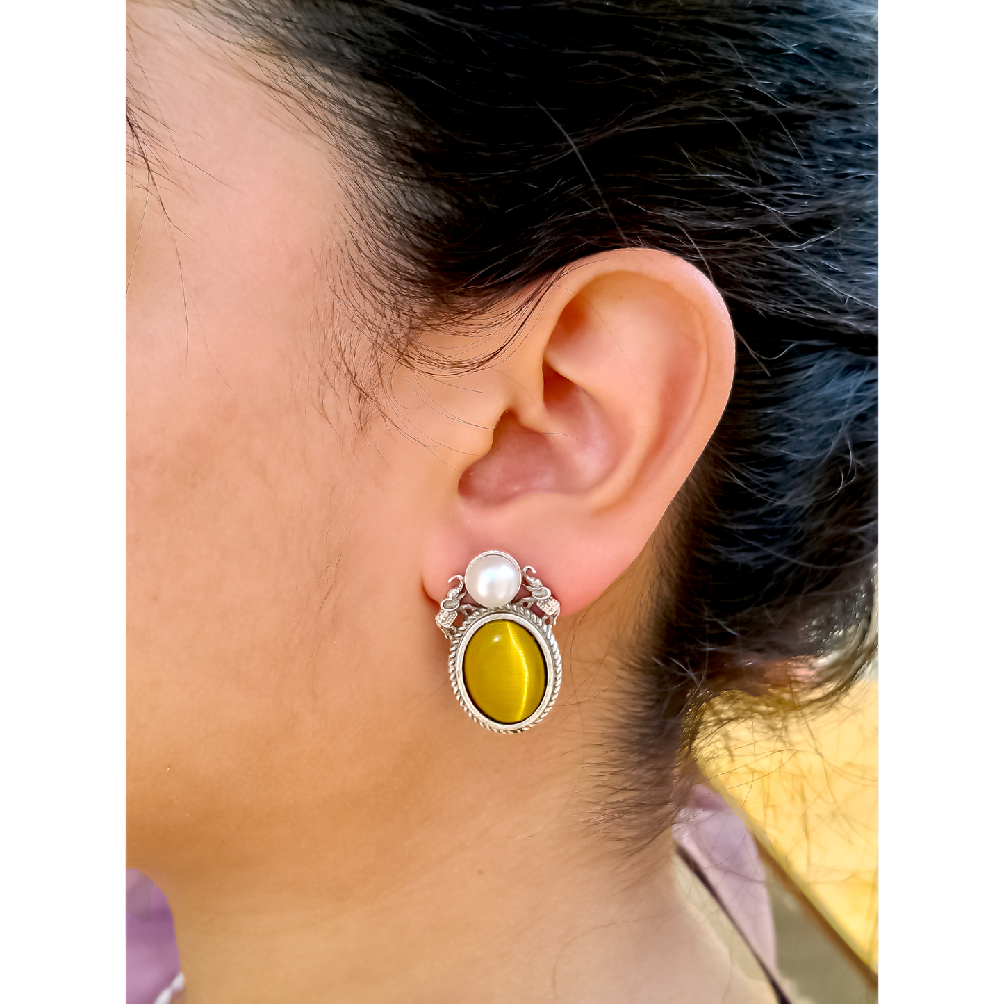 Pearl Heirloom Studs