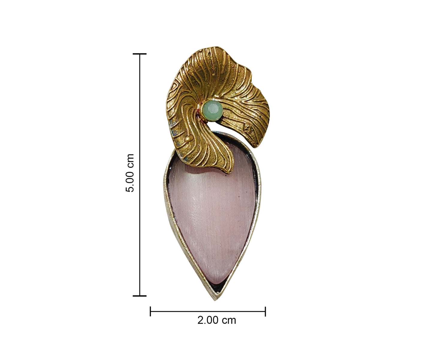 Leaf Gold Stud