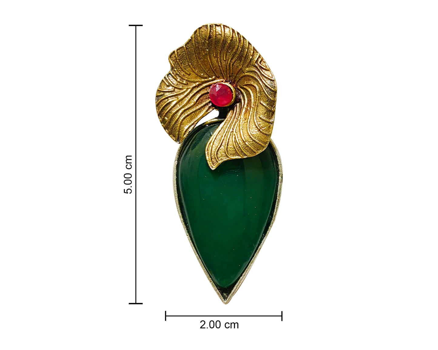 Leaf Gold Stud