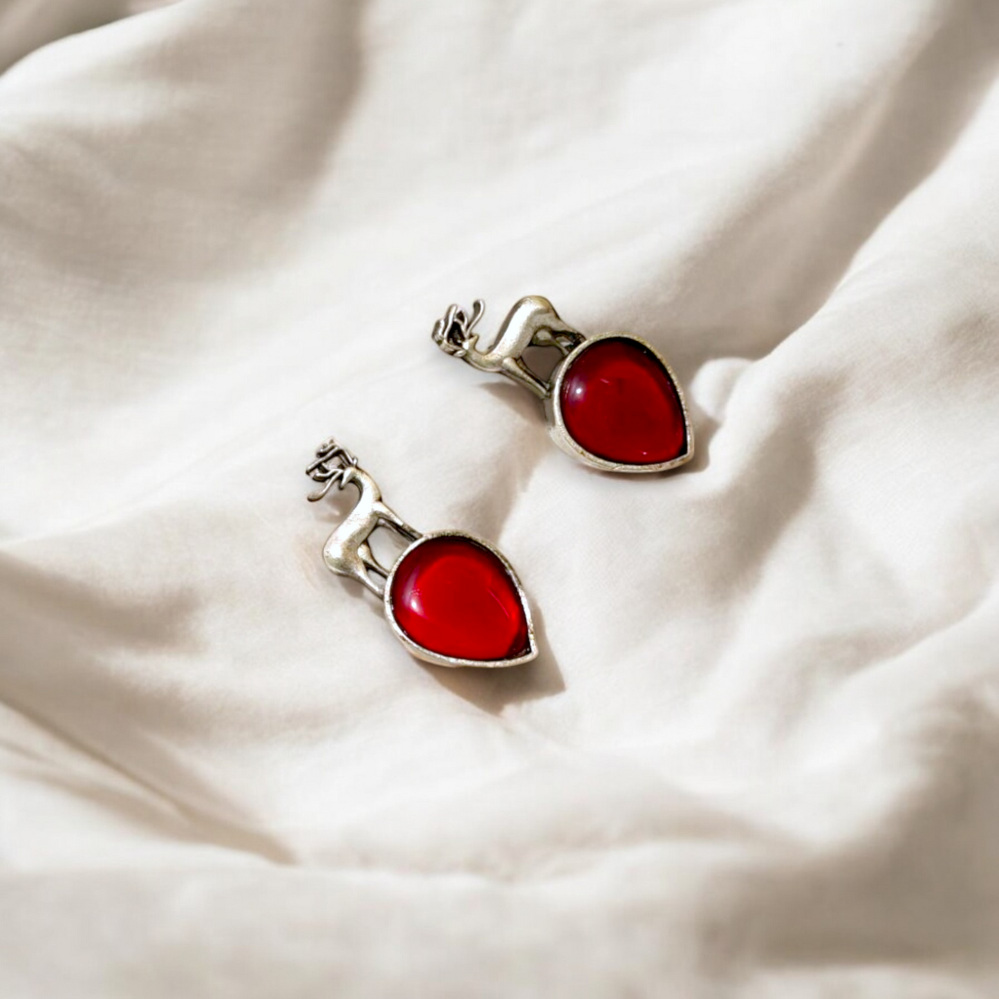 Majestic Deer Charm Earrings