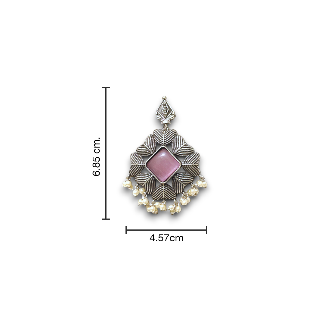 Mauve Majesty Chandelier Earrings