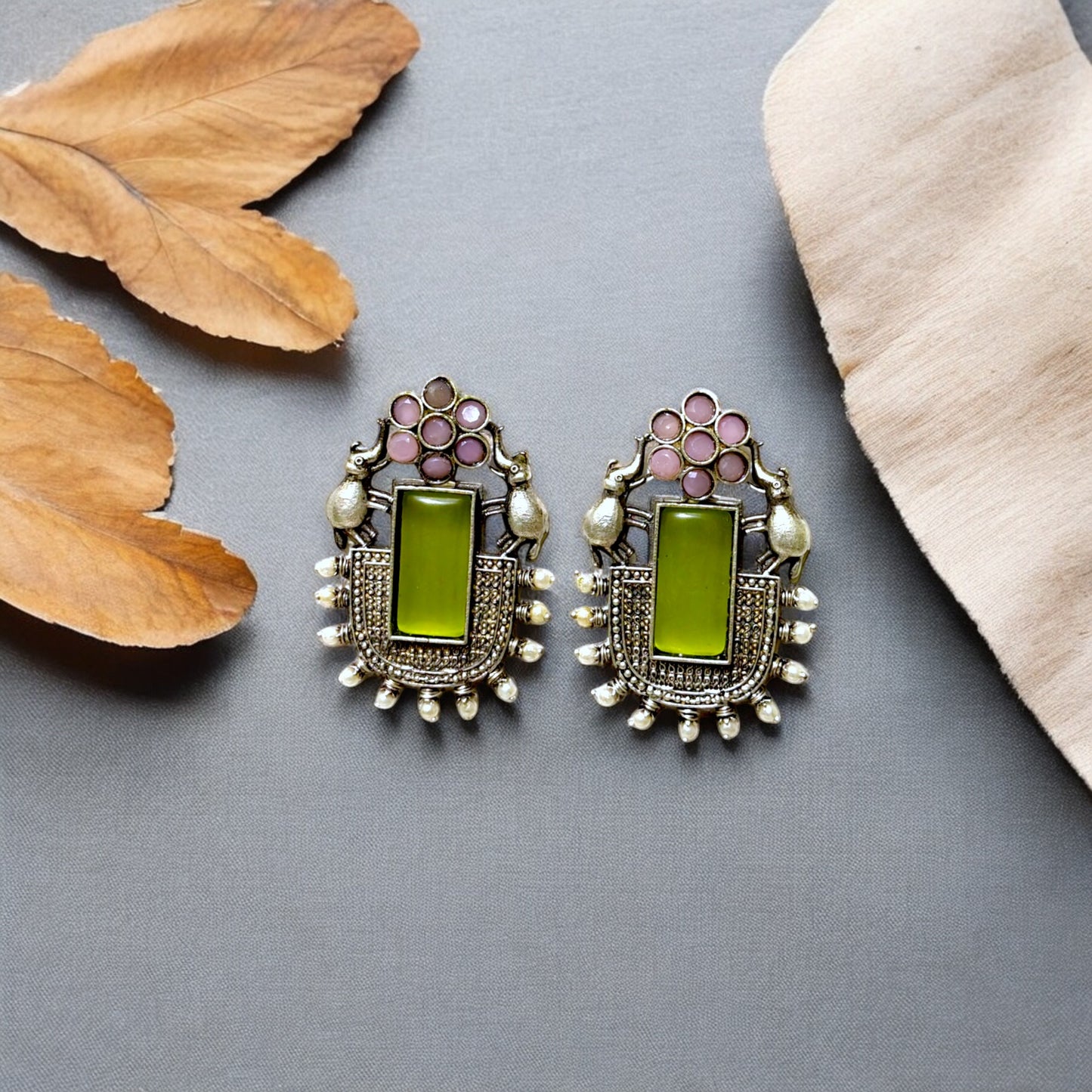 Monalisa Elephant Studs