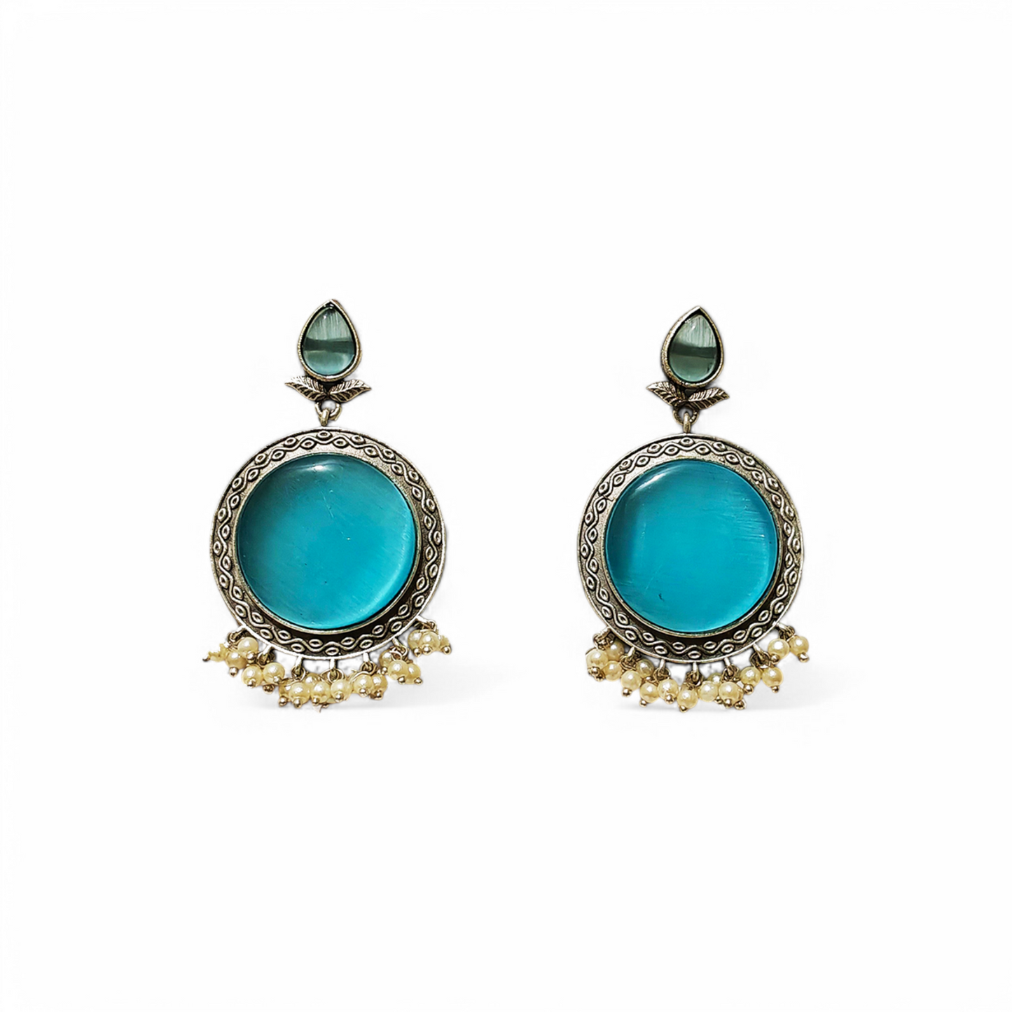 Ocean Blue Jhumka Bells