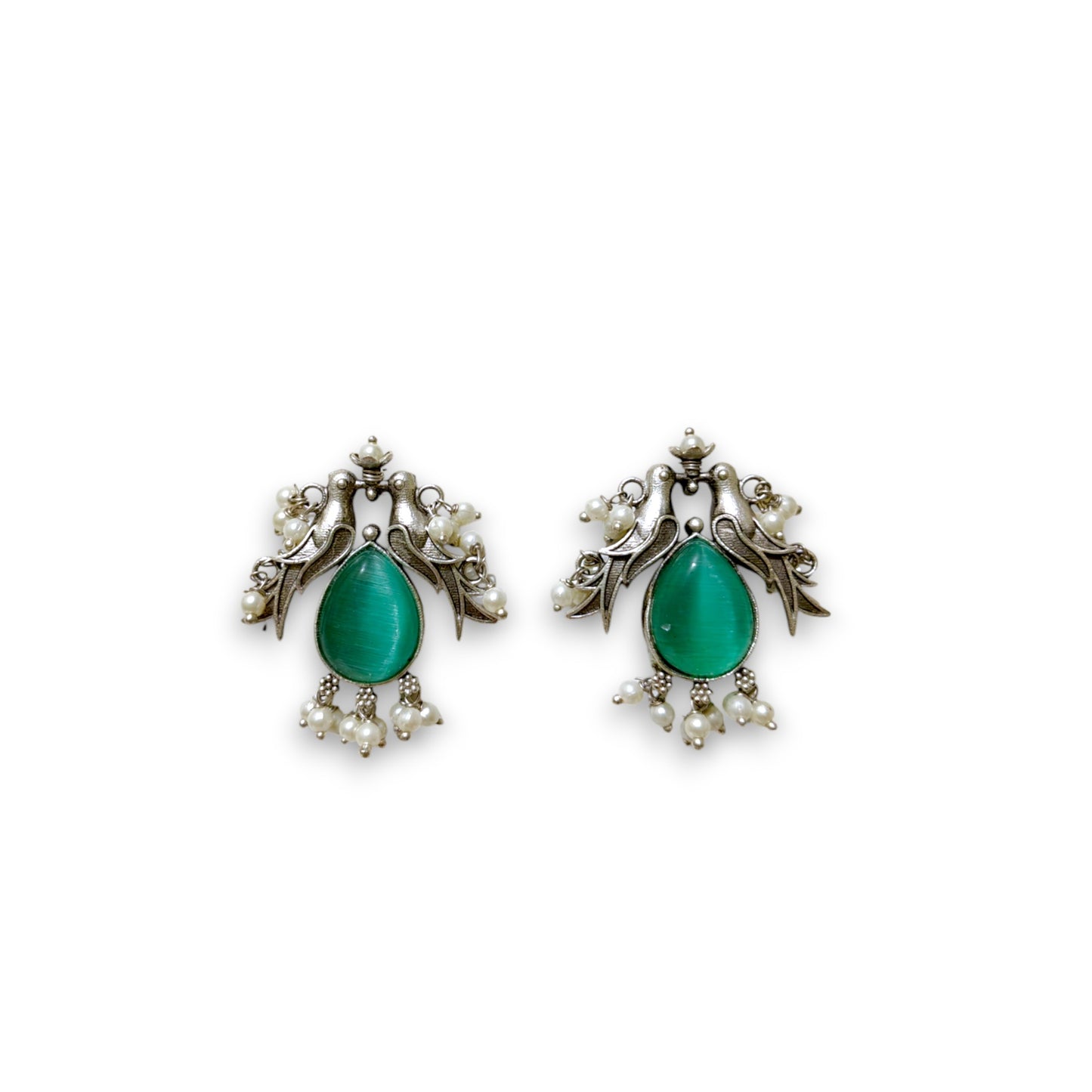 Vintage Peacock Studs