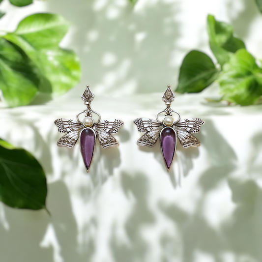 Enchanted Butterfly Gem Earrings