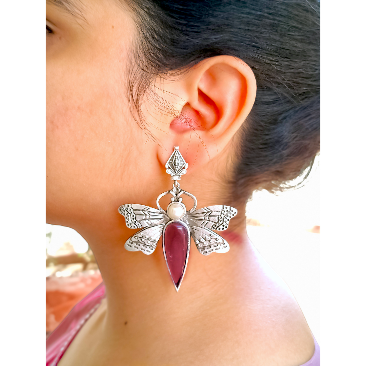 Enchanted Butterfly Gem Earrings