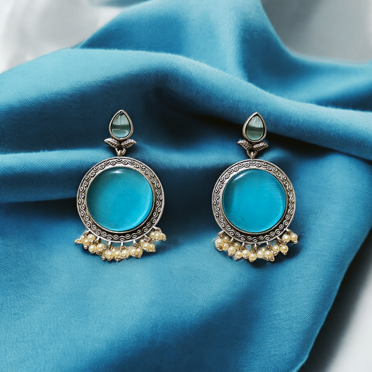Ocean Blue Jhumka Bells