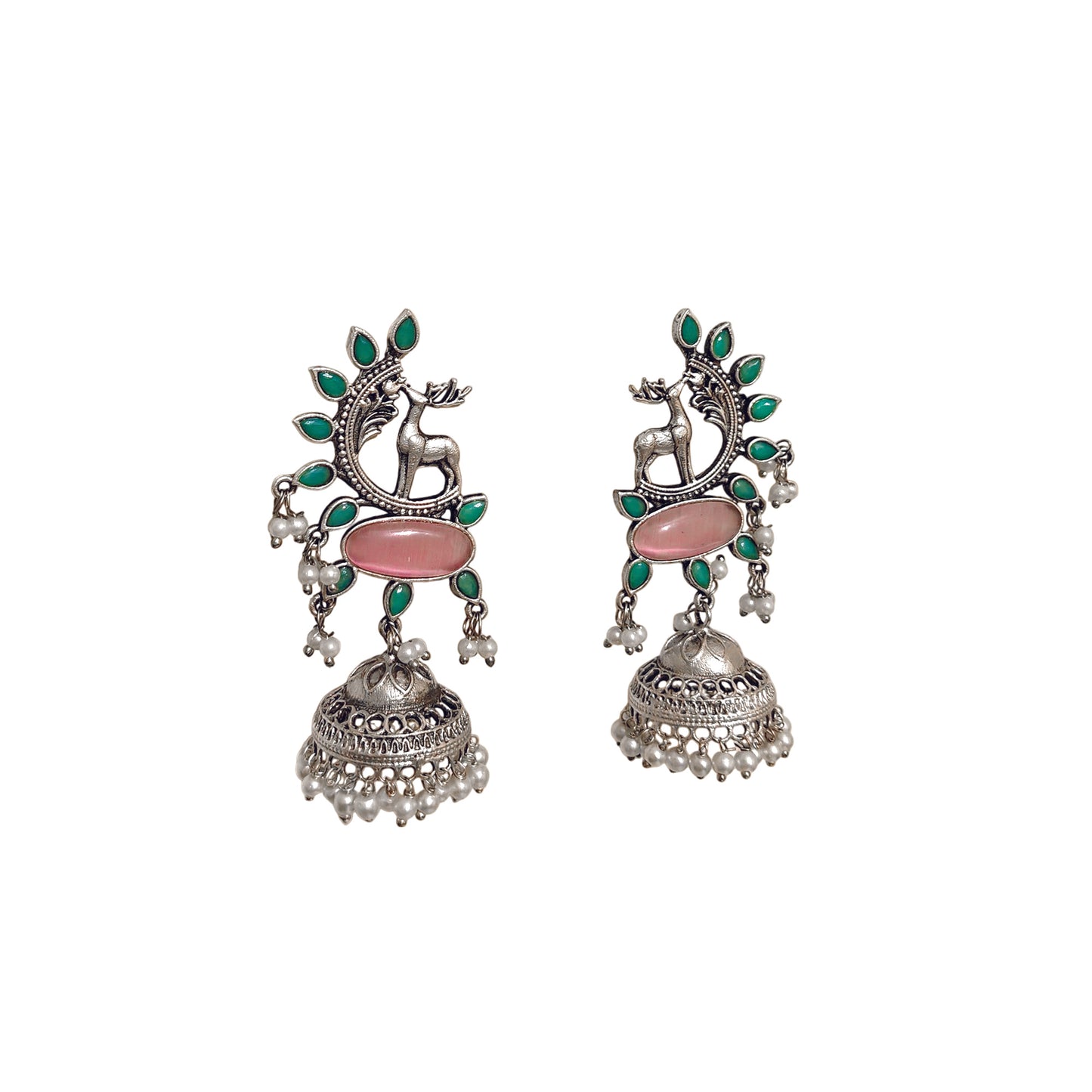 Pink Deer Jhumka