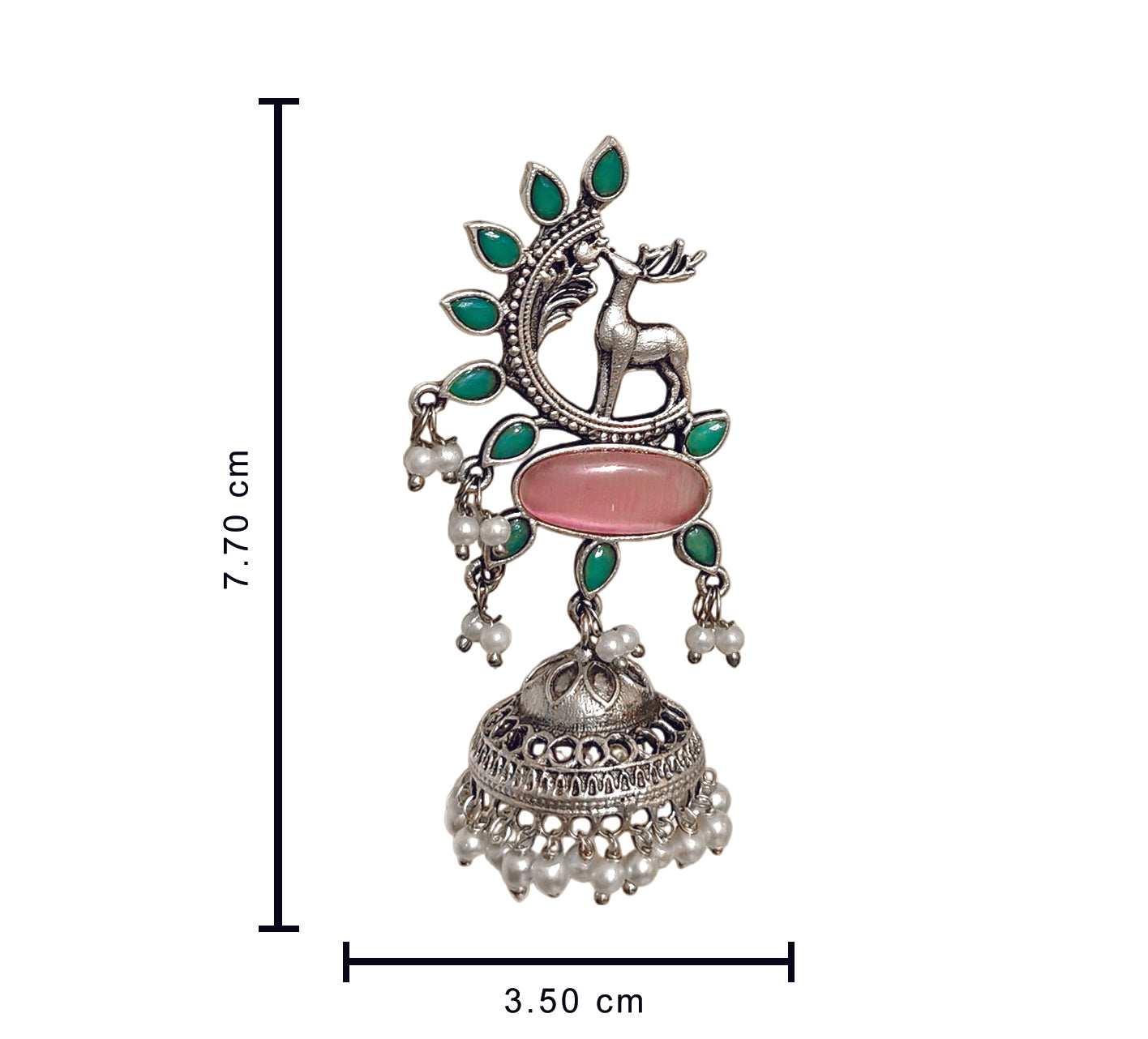 Pink Deer Jhumka