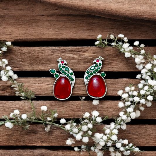 Royal Peacock Heritage Earrings